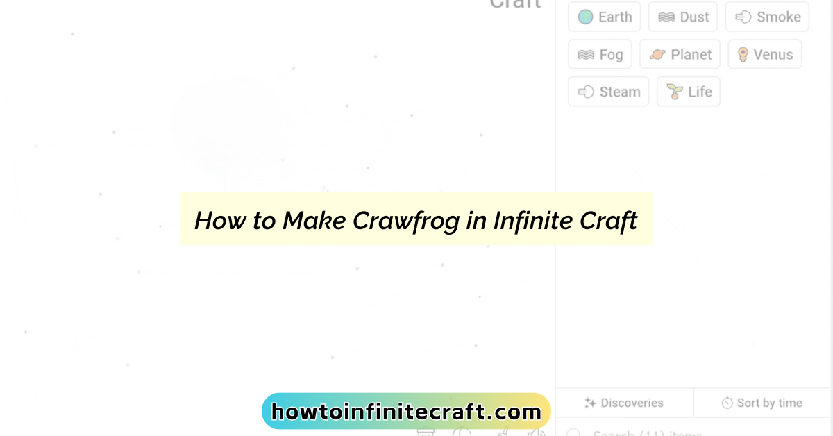 How to Make Crawfrog in Infinite Craft